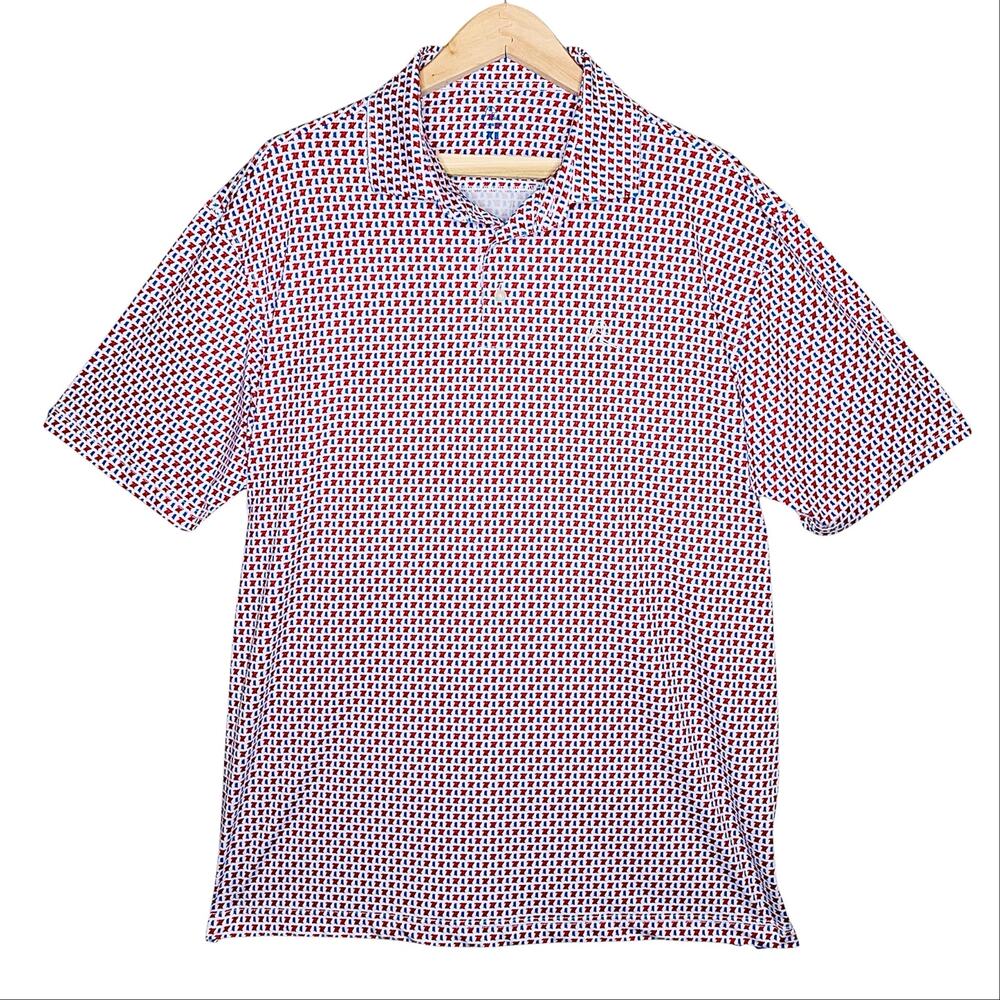 Rhoback Mens Ole Miss Hotty Toddy Collegiate Polo XL Rebels Gameday Golf - Picture 5 of 10